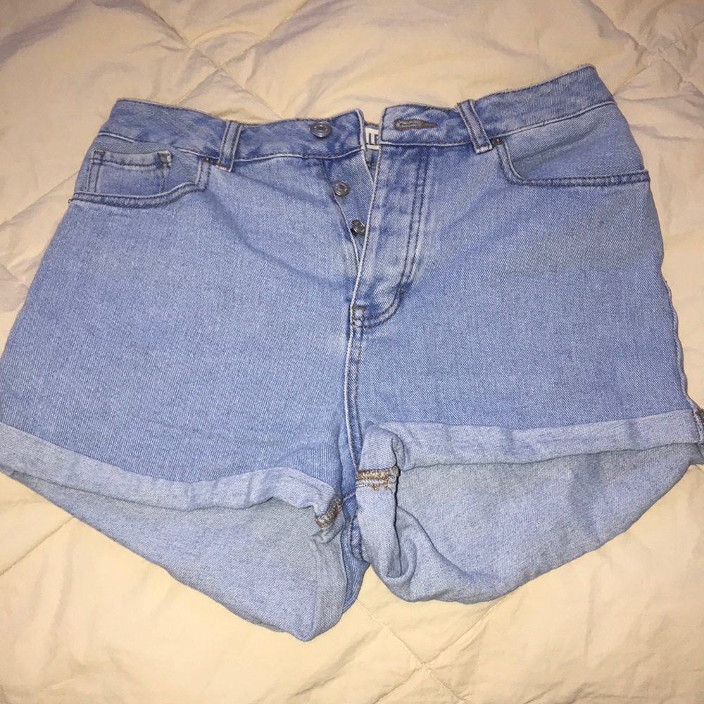 brandy Melville denim high wasted shorts